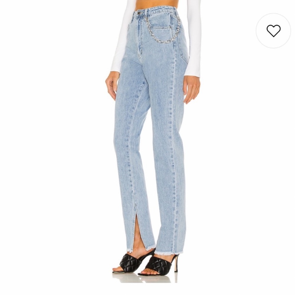 Split Hem Jean in Blue Wash - WeWoreWhat